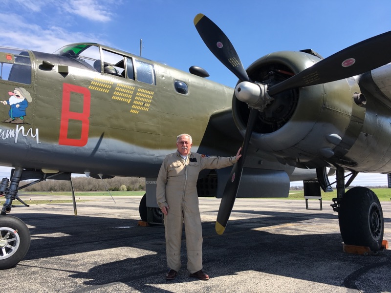 Tom Flaherty and B-25D "Grumpy"